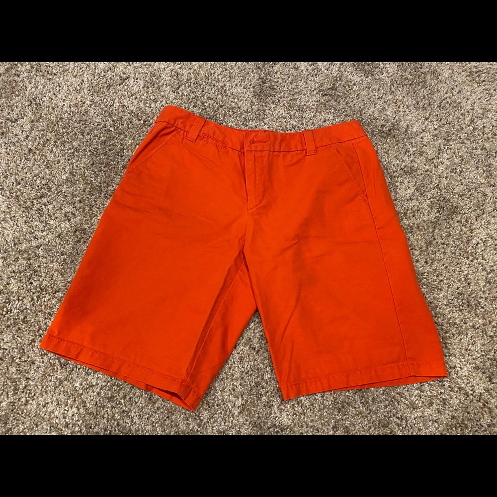 Gap Red Boyfriend Roll-up Shorts. Size 2.